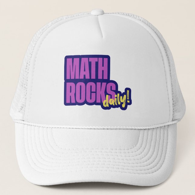 Math Rocks Daily Trucker Hat (Front)