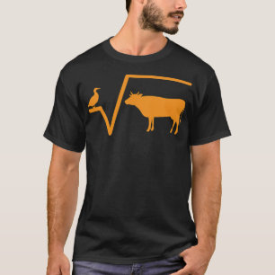 Math root cow school penelope funny T-Shirt