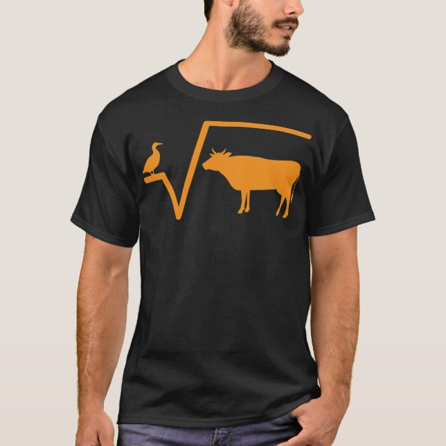 Math root cow school penelope funny  T-Shirt (Front)