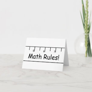Math Rules! Card