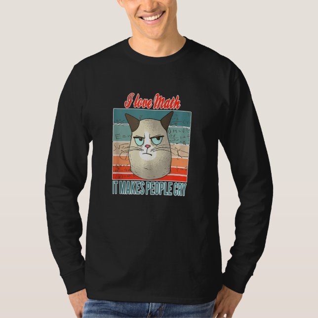 Math S For A Math Genius  Science Cat T-Shirt (Front)