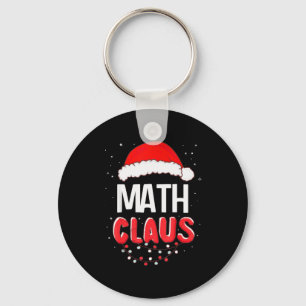 Math Santa Claus Christmas Matching Costume  Key Ring