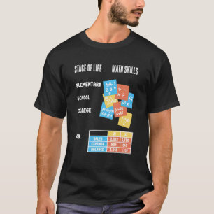 Math School College Job Pupils Teacher Nerd Geek J T-Shirt