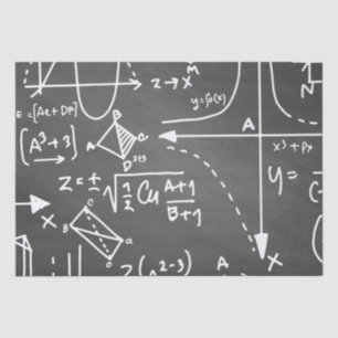 Math scribbles tissue paper