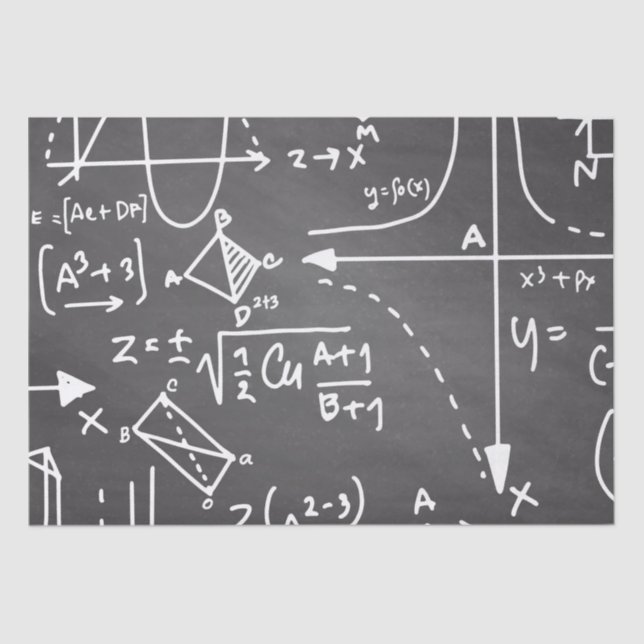 Math scribbles   tissue paper (Front)