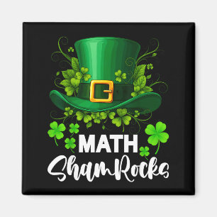 Math Shamrocks St. Patricks Day School Magnet