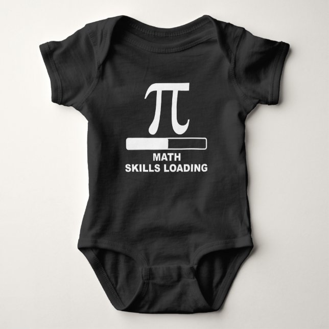 Math Skills Loading Baby Bodysuit (Front)