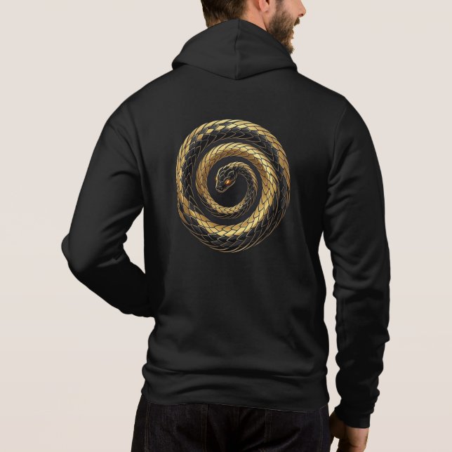 Math Snake Hoodie - Golden Ratio Serpent Gift (Back)