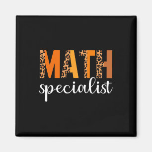 Math Specialist Leopard Thanksgiving Day Funny Fal Magnet