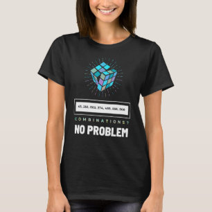 Math Speed Cubing Puzzle Cubing Cuber Combinations T-Shirt
