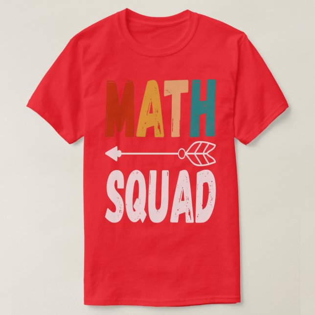 math squad funny math T-Shirt (Design Front)
