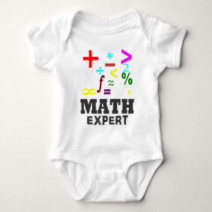 Math Symbols Baby Bodysuit