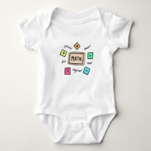 Math symbols for Students and Parents Baby Bodysuit