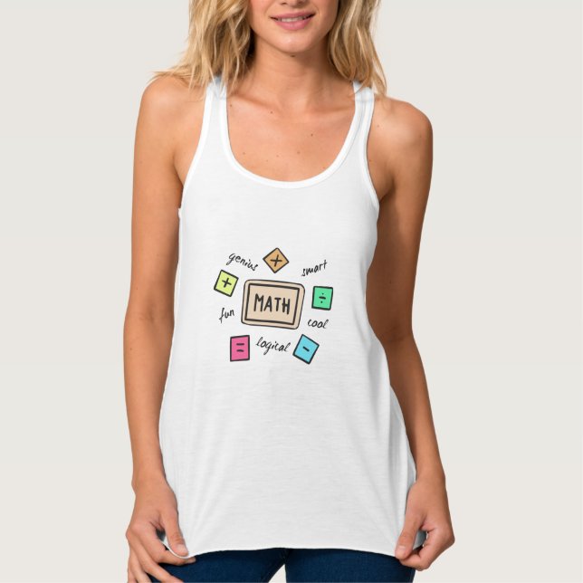 Math symbols for Students and Parents Singlet (Front)
