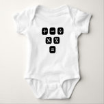 Math Symbols mathematical Signs Baby Bodysuit<br><div class="desc">Cool and funny Math design featuring some basic maths symbols and mathematical signs. A perfect match for kids,  students and teachers as well as for parents.</div>