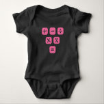 Math Symbols mathematical Signs Maths Baby Bodysuit<br><div class="desc">Cool and funny Math design featuring some basic maths symbols and mathematical signs. A perfect match for kids,  students and teachers as well as for parents.</div>