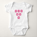 Math Symbols mathematical Signs Maths Baby Bodysuit<br><div class="desc">Cool and funny Math design featuring some basic maths symbols and mathematical signs. A perfect match for kids,  students and teachers as well as for parents.</div>