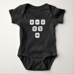 Math Symbols mathematical Signs Maths Baby Bodysuit<br><div class="desc">Cool and funny Math design featuring some basic maths symbols and mathematical signs. A perfect match for kids,  students and teachers as well as for parents.</div>