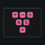 Math Symbols mathematical Signs Maths Postcard<br><div class="desc">Cool and funny Math design featuring some basic maths symbols and mathematical signs. A perfect match for kids,  students and teachers as well as for parents.</div>