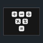 Math Symbols mathematical Signs Maths Postcard<br><div class="desc">Cool and funny Math design featuring some basic maths symbols and mathematical signs. A perfect match for kids,  students and teachers as well as for parents.</div>