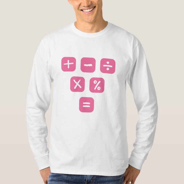Math Symbols mathematical Signs Maths T-Shirt (Front)