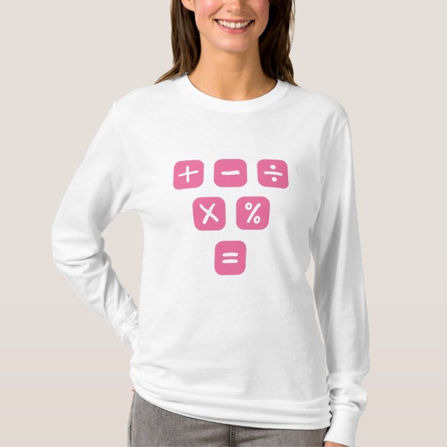 Math Symbols mathematical Signs Maths T-Shirt (Front)
