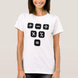 Math Symbols mathematical Signs T-Shirt<br><div class="desc">Cool and funny Math design featuring some basic maths symbols and mathematical signs. A perfect match for kids,  students and teachers as well as for parents.</div>