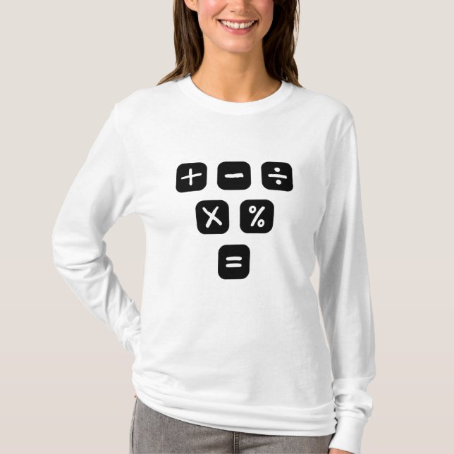 Math Symbols mathematical Signs T-Shirt (Front)