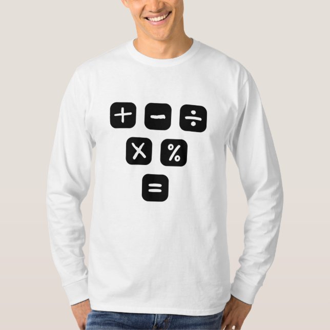 Math Symbols mathematical Signs T-Shirt (Front)