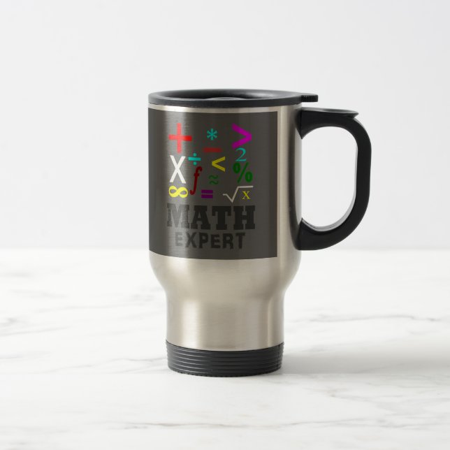 Math Symbols Travel Mug (Right)