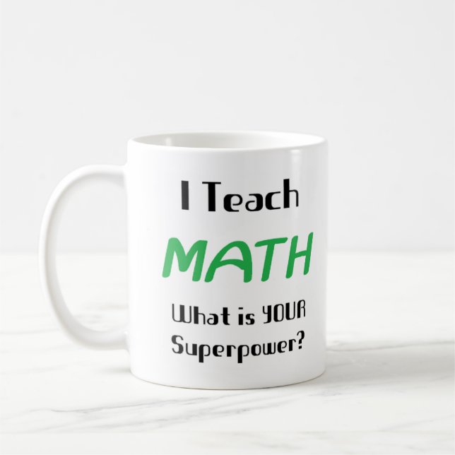 math teach coffee mug (Left)