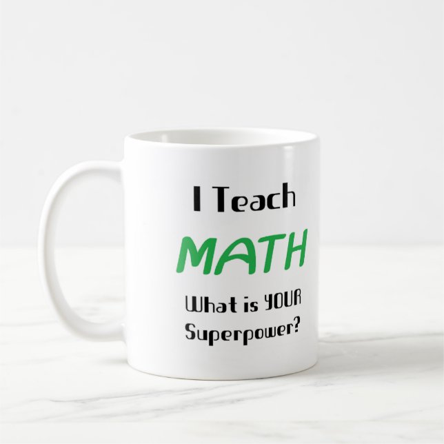 math teach coffee mug (Left)