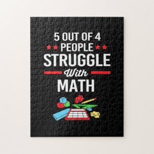 Math Teacher 5 Out Of 4 People Jigsaw Puzzle