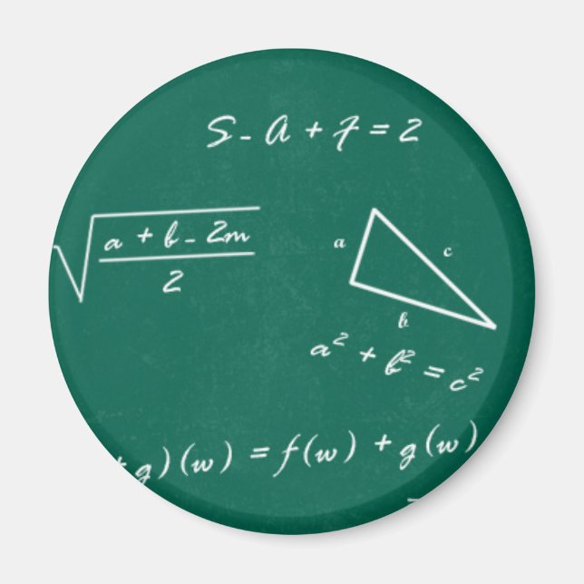 math teacher algebra geek magnet (Front)