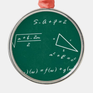 math teacher algebra geek metal tree decoration