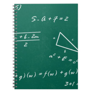 math teacher algebra geek spiral notebook