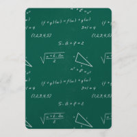 math teacher algebra geek wedding invitations