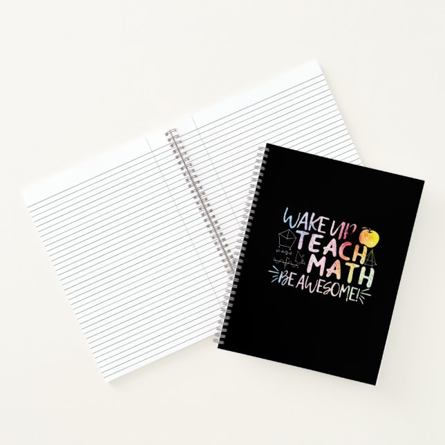 Math Teacher Appreciation - Be Awesome Notebook (Inside)