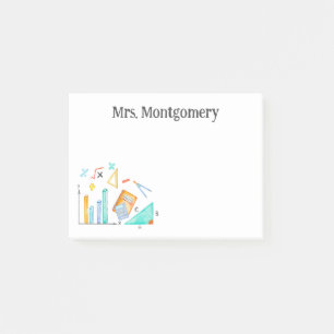 Math Teacher Appreciation Gift Post-it Notes