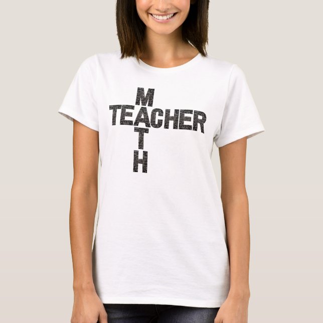 Math Teacher Back to School T-Shirt (Front)