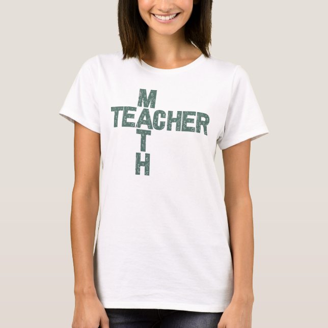 Math Teacher Back to School T-Shirt (Front)