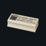 Math Teacher Calculator Mathematics School Address Rubber Stamp<br><div class="desc">Simply personalise with your name and address information! Rubber stamp features an original marker illustration of a math calculator.

This design is also available on other products. Don't see what you're looking for? Need help with customisation? Contact Rebecca to have something designed just for you.</div>