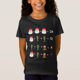 Math Teacher Christmas Shirt Quiz T-Shirt