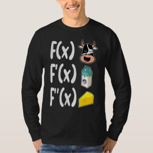 Math Teacher Cow Milk Cheese Math  Calculus T-Shirt