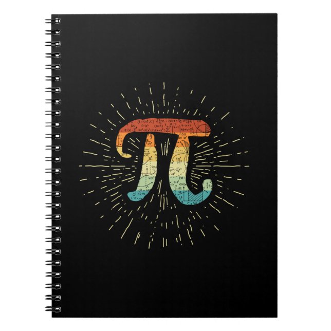 Math Teacher Cute Pi Notebook (Front)