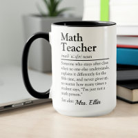Math Teacher Definition Funny Teacher Appreciation