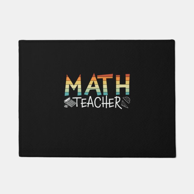 Math Teacher Doormat (Front)
