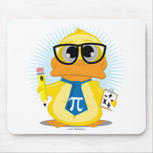 Math Teacher Duck Mouse Pad