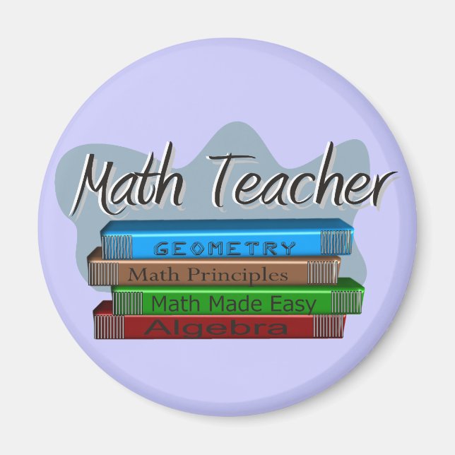 Math Teacher Gifts Magnet (Front)