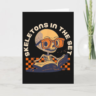 Math Teacher Halloween Comstume Fall Pumpkin Ghost Card
